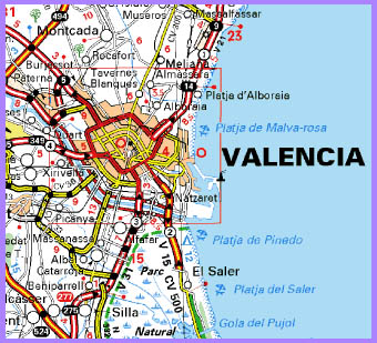 mapa Valencia