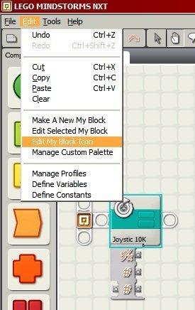 Diseñar My Block LEGO Mindstorm NXT