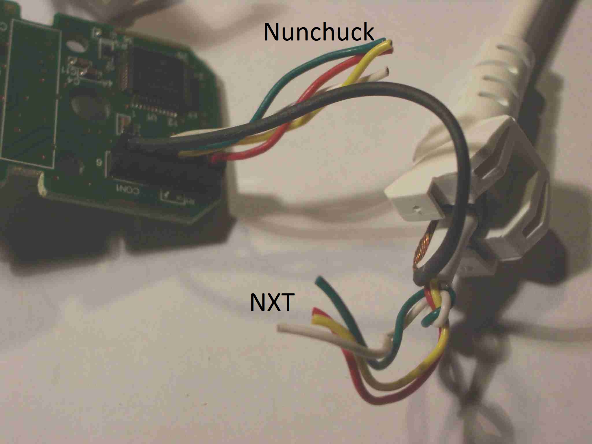 Conectar nunchuck a LEGO Mindstorms NXT 9