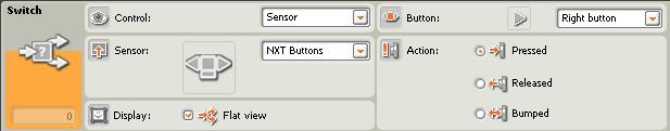 Configuracion icono 2 LEDs puerto A LEGO Mindstorm NXT